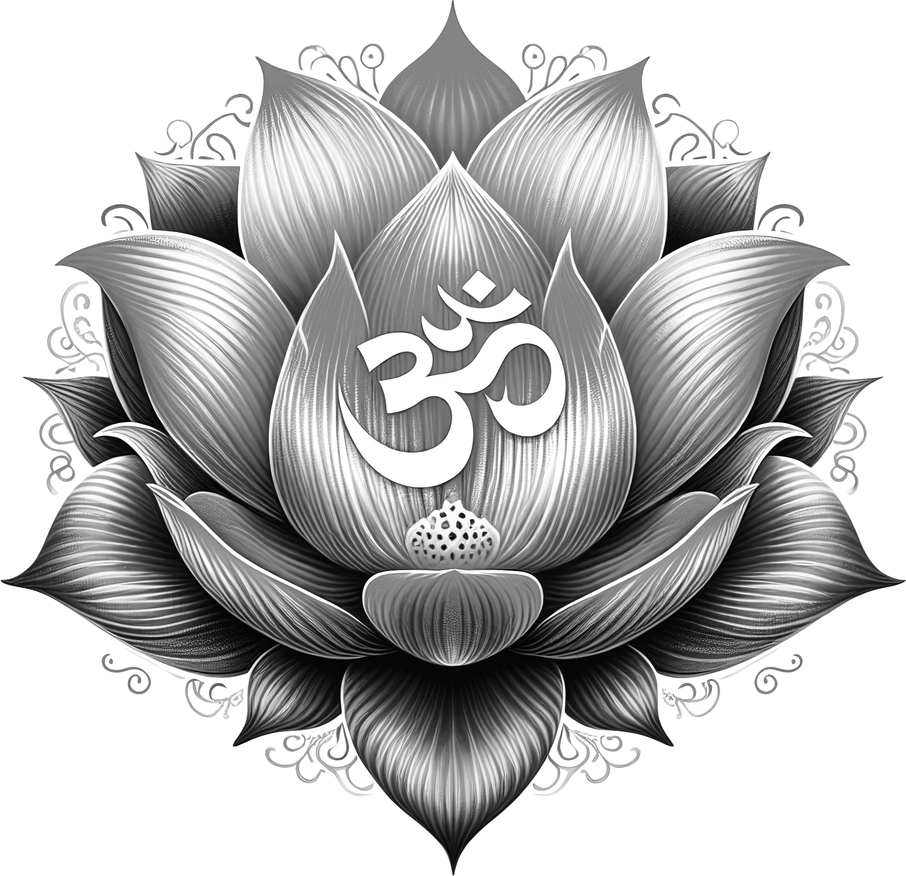 Logo Souffle de vie SD fond transparent sans texte NB